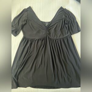 Black, 3/4 sleeve babydoll top, torrid size 1